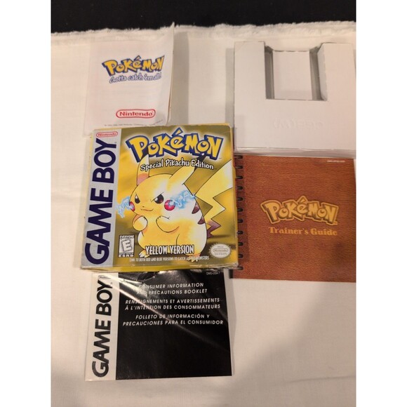 Pokémon Yellow Version: Special Pikachu Edition Authentic Box + Inserts Original - Picture 1 of 6
